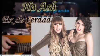 Ex de verdad  Ha Ash  Karaoke Guitar [upl. by Dael631]