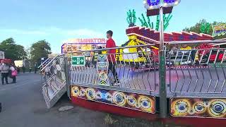 Walk around barnstaple fair various rides in action 17 Sept 2022 [upl. by Eillas]