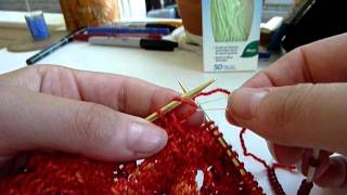 Beaded Knitting using a 3in1 Flosser [upl. by Asin]