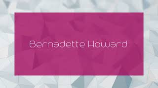 Bernadette Howard  appearance [upl. by Davilman]