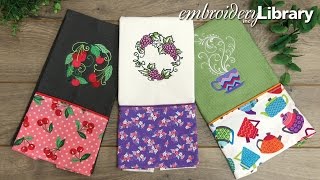 Lets Dish Embroidered Kitchen Towels [upl. by Wappes]