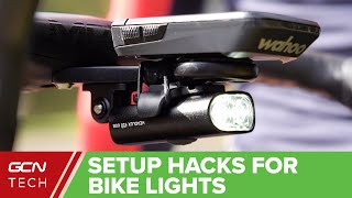 Bike Light Set Up Hacks  How To Mount Bicycle Lights [upl. by Humble]