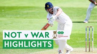 Sibley Boosts England Chances With 300 Runs in Match  Nott v War  Specsavers County Championship [upl. by Leina356]