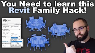 Revit Family Tutorial Revit Family Parameter Hack [upl. by Hiett]