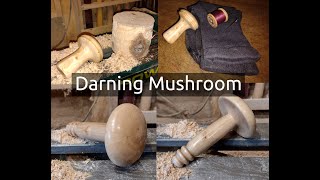 Turning a Darning mushroom [upl. by Nabila]