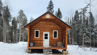 Off Grid Cabin Bathroom Build Start To Finish  Timelapse [upl. by Aisatsana161]