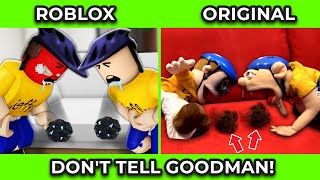 SML Movie vs SML ROBLOX Dont Tell Goodman  Side by Side [upl. by Adieren20]