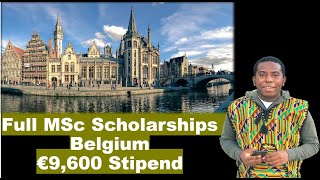 Fully funded MSc in Belgium €9600 stipend  Insurance  Accommodation Master Mind Scholarship [upl. by Arza136]