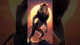 Aslan  Maymun  Yorum cartoon animation motivation monkey lion ai animalshorts [upl. by Dnomsed655]