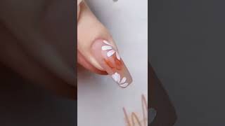 Long Floral Coffin Nail Design coffinnails floralnailart glitternails flowernails nailtutorial [upl. by Abehsile]