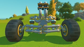 Adjustable Double Wishbone Suspension Scrap Mechanic Gameplay [upl. by Delaney394]