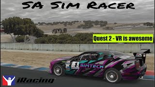 Ford Mustang FR500S  WeatherTech Raceway at Laguna Seca  iRacing [upl. by Hanima]