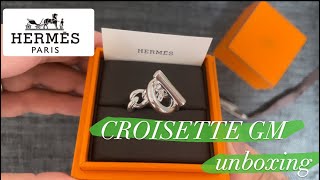 HERMES  CROISETTE GM  ring unboxing [upl. by Eninotna]