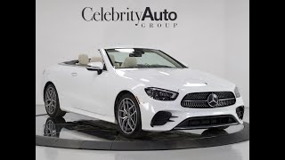 2022 MERCEDES BENZ E450 4MATIC CONV 83K MSRP EXTERIOR LIGHTING PKG LOWERED SUSPENSION [upl. by Adamski]