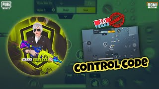 Om Gamer Control Code ✅ 3 finger claw bgmi  Its Bugg code [upl. by Alaekim]