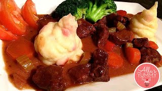 How to make Beef Stew  Beef Recipe  Говядина тушеная в красном вине [upl. by Nivlam64]