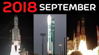 Rocket Launch Compilation 2018  September [upl. by Gerc]