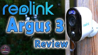 Reolink Argus 3 Spotlight Review Test amp Unboxing Setup DemoVideo [upl. by Ut]