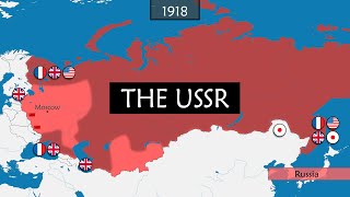 The USSR  Summary on a map [upl. by Gabriela]