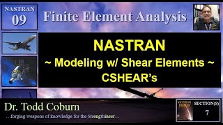 NASTRAN  CSHEAR Elements [upl. by Sac277]