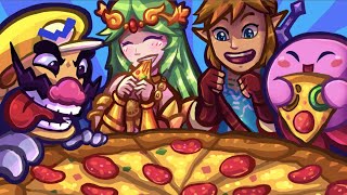 Which Smash Bros characters have canonically eaten Pizza [upl. by Eivad]