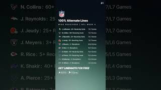 100 Alternate Lines  WR NFL Week 4 🏈💯 [upl. by Eslehc937]