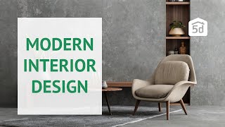 Modern Interior Design Created with Planner 5D [upl. by Oeflein]