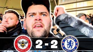 FK OFF MAURICIO Chants In Away End As Chelsea Drop MORE POINTS  Brentford 22 Chelsea Vlog [upl. by Nettle]