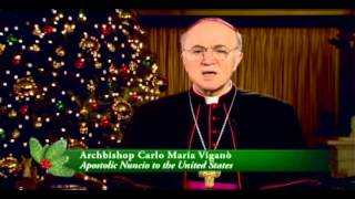 Archbishop Carlo Vigano 2013 Christmas Message [upl. by Esmeralda]