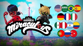 MIRACULOUS  🐞 MULTILINGUE  GÉNÉRIQUE 🐾  Les aventures de Ladybug et Chat Noir [upl. by Mackler]