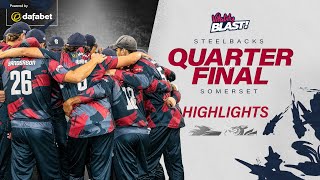 QuarterFinal Ends In Defeat  Steelbacks vs Somerset  Vitality Blast Highlights [upl. by Nibot]