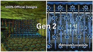 Top 5 Gen 2 RatholesBase Locations W Designs Updated  Ark [upl. by Ztnahc902]