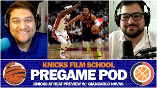 PREGAME POD  Knicks at Heat Preview w Giancarlo Navas of the Miami Heat Beat [upl. by Tinor]