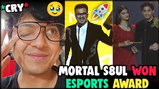 Mortal Won eSports Award 😱 Mortal Thug Emotional ❤️ Payal Rega Host ✅ S8UL Limited Edition Award 🥵 [upl. by Yrallam]