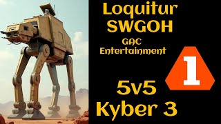 SWGOH Loquitur 5v5 GAC K3 M1 Trench Amidala SEE JMK QGJ Rey [upl. by Leinehtan]