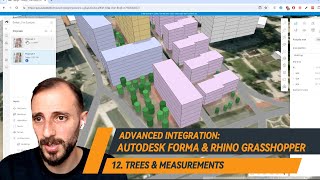 12 Trees and Measurements in Autodesk Forma AutodeskForma RhinoGrasshopperIntegration [upl. by Ssalguod]