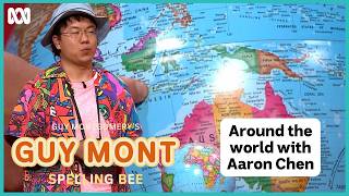 Aaron Chen takes us around the world  Guy Montgomerys Guy Mont Spelling Bee  ABC TV  iview [upl. by Gati]