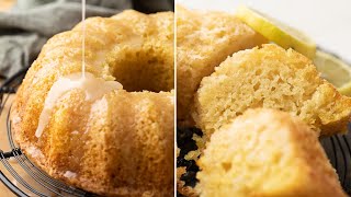 Eggless Lemon Cake  really soft and spongy cake [upl. by Anilem]