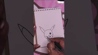 pikachu is crawling  draw pikachu easy  pikachu easy drawing  pokemon song [upl. by Admama]