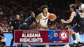 Alabamas Highlights vs UNC Asheville  Season Opener  2024 CBB [upl. by Meda]