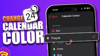 How to Change Calendar Color On iPhone  Update Calendar Theme on iPhone [upl. by Nwahsed326]