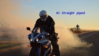 2014 Yamaha R1 Straight Pipe [upl. by Nylanna]