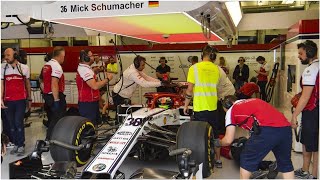 Formel1Test im LIVETicker Mick Schumacher wird durchgereicht  George Russel und Sergio Pérez [upl. by Asilem]