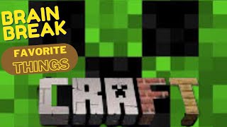 MINECRAFT THEMED EXERCISE BRAIN BREAK FOR KIDS WOULD YOU RATHER GAME [upl. by Sage]