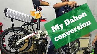 Golden Motor Dahon folding ebike conversion [upl. by Anerok987]