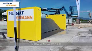 Crash test IWA14 PAS68 ASTM  Road Blocker Surface 1000 [upl. by Anaujal]