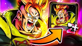 ANDROID 16 ONE CARD BLOWS UP EVERYONE WITH HIS NEW PLAT  Dragon Ball Legends [upl. by Finlay]