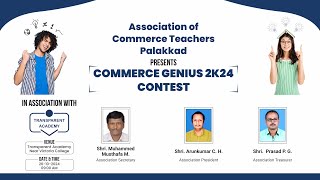 Commerce Genius 2K24  The Ultimate Commerce Competition  Association of Commerce Teachers Palakkad [upl. by Stanfill440]