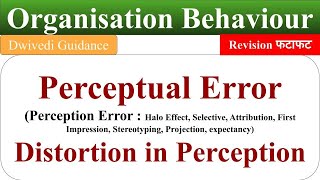 perception error in organisational behaviour perception errors and distortion perceptual error ob [upl. by Finstad]