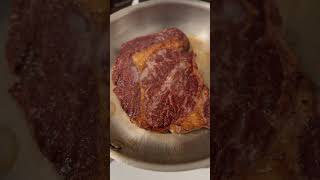 Stainless Steel Cooked Steak 🥩 36 hour dry brine cooking love food youtubeshorts youtube [upl. by Cannice]